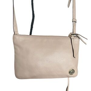 Vince Camuto Leather Double top zipper Crossbody Handbag.